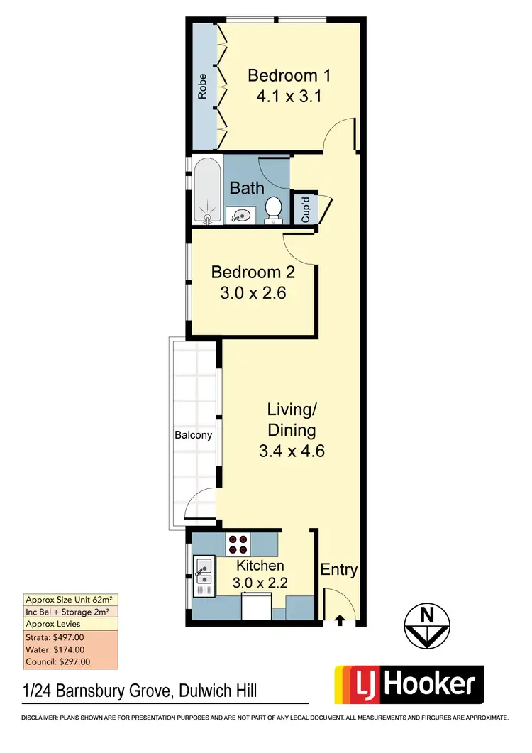 Floorplan of Homely apartment listing, 4/24 Barnsbury Grove, Dulwich Hill NSW 2203