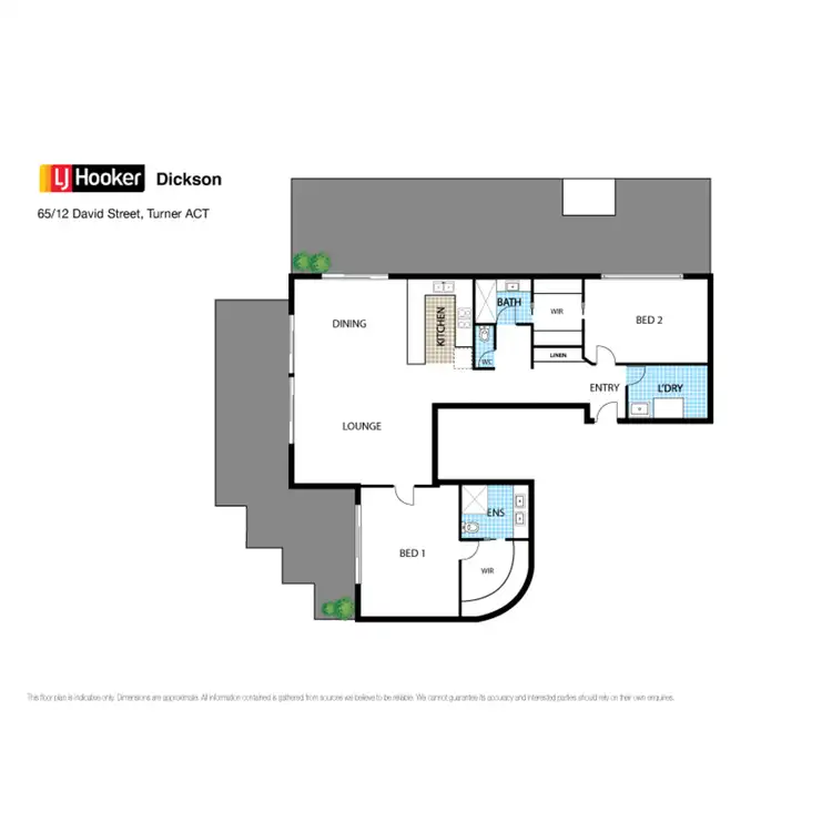 Floorplan of Homely apartment listing, 65/12 David Street, Turner ACT 2612