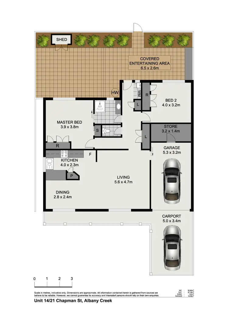 Floorplan of Homely townhouse listing, 14/21 Chapman Court, Albany Creek QLD 4035
