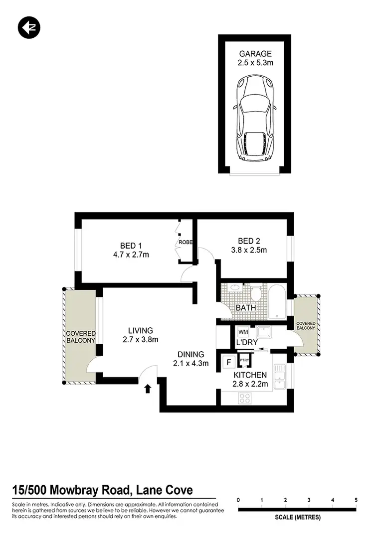 Floorplan of Homely apartment listing, 15/496-504 Mowbray Road, Lane Cove NSW 2066