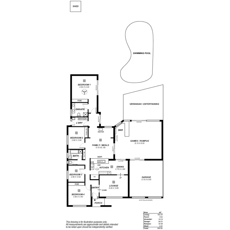 Floorplan of Homely house listing, 15 Fitzgerald Road, Pasadena SA 5042