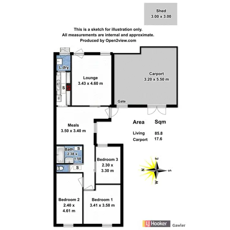 Floorplan of Homely house listing, 16 Myall Street, Gawler West SA 5118