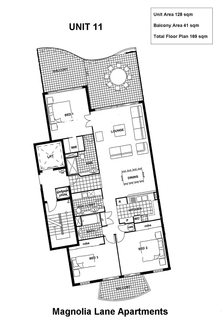 Floorplan of Homely unit listing, 11/179 Ocean Drive, Twin Waters QLD 4564