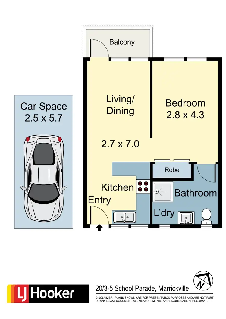 Floorplan of Homely apartment listing, 20/3-5 School Parade, Marrickville NSW 2204