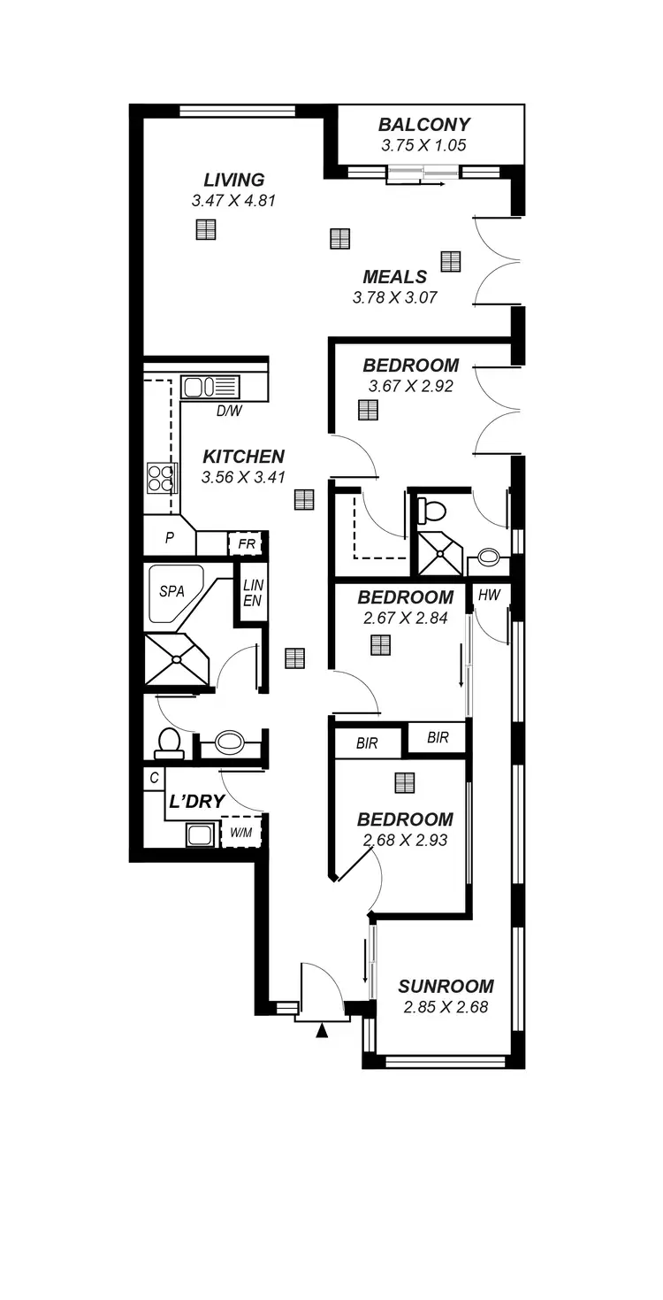 Floorplan of Homely unit listing, 4/688D Anzac Highway, Glenelg SA 5045