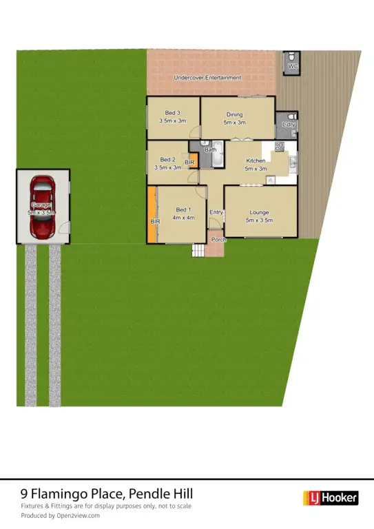 Floorplan of Homely house listing, 9 Flamingo Place, Pendle Hill NSW 2145