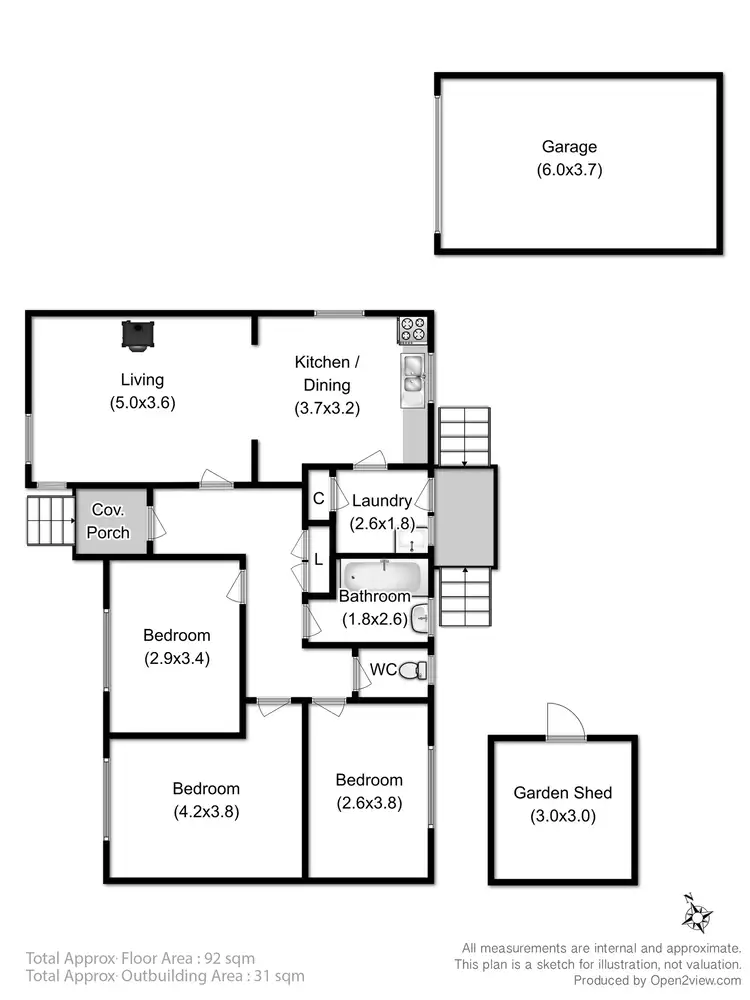 Floorplan of Homely house listing, 92 Duntroon Drive, Rokeby TAS 7019