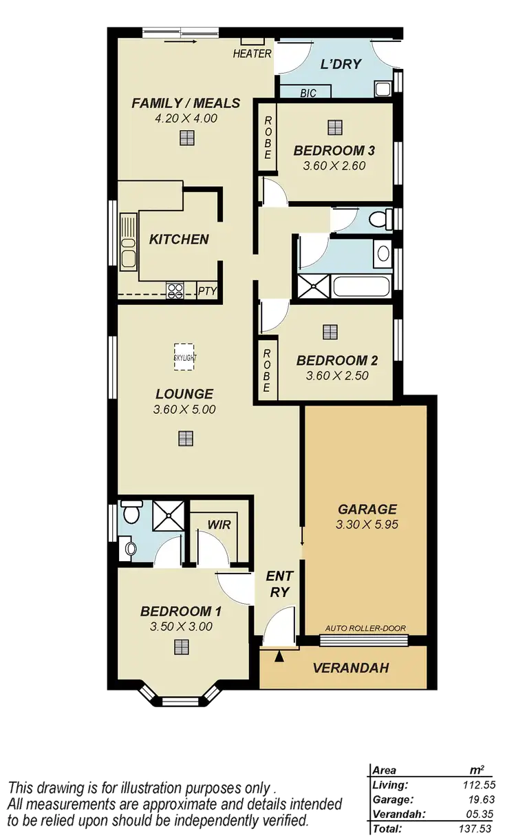 Floorplan of Homely house listing, 3 Drummond Street, Wynn Vale SA 5127