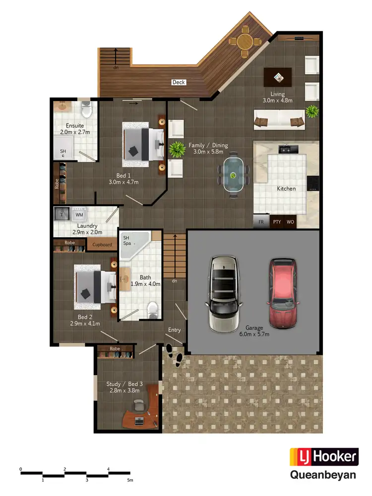 Floorplan of Homely townhouse listing, 3/11 Doeberl Place, Queanbeyan NSW 2620