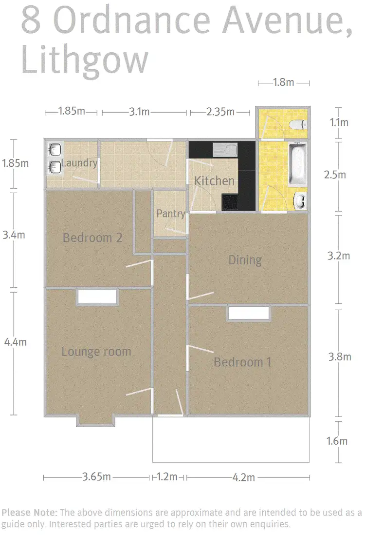 Floorplan of Homely house listing, 8 Ordnance Avenue, Lithgow NSW 2790
