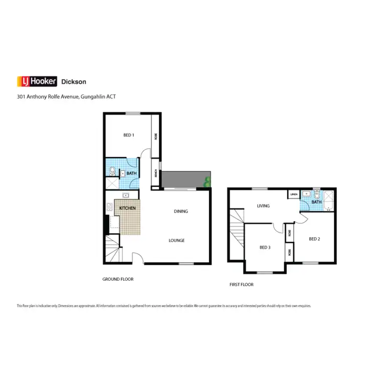 Floorplan of Homely townhouse listing, 301 Anthony Rolfe Avenue, Gungahlin ACT 2912