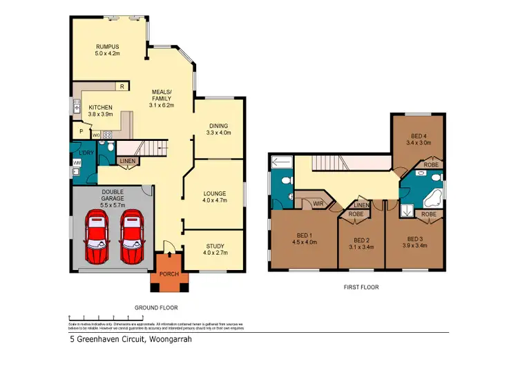 Floorplan of Homely house listing, 5 Greenhaven Circuit, Woongarrah NSW 2259