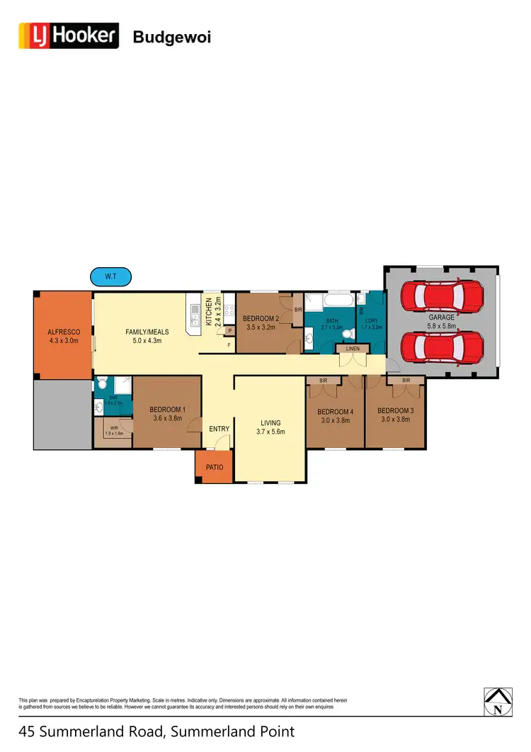 Floorplan of Homely house listing, 45 Summerland Road, Summerland Point NSW 2259