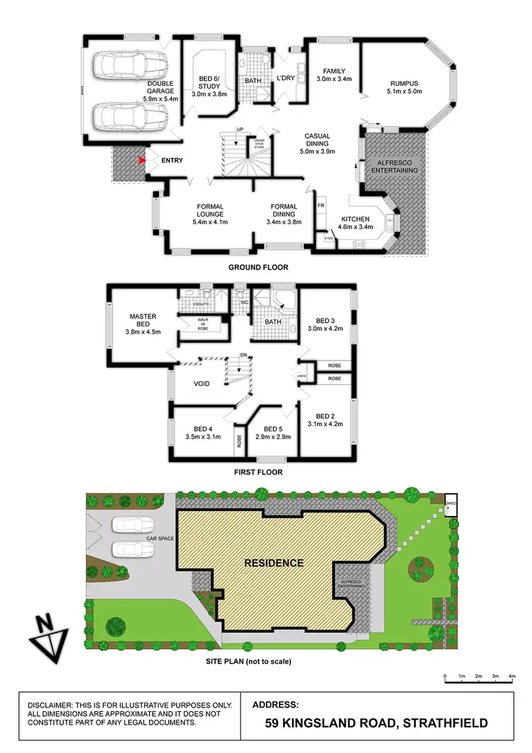 Floorplan of Homely house listing, 59 Kingsland Road, Strathfield NSW 2135