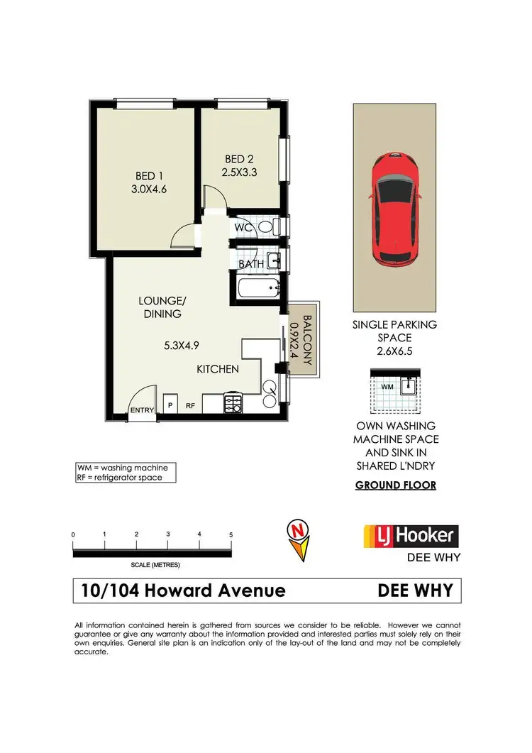 Floorplan of Homely unit listing, 10/104 Howard Avenue, Dee Why NSW 2099
