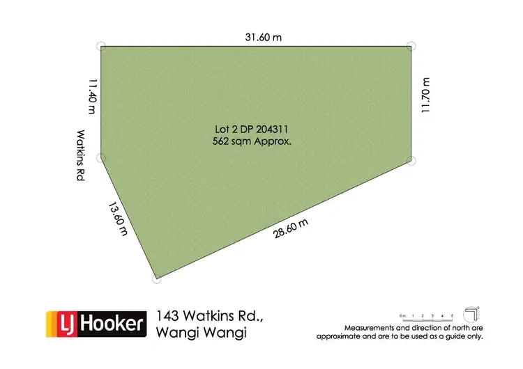 Floorplan of Homely land listing, 143 Watkins Road, Wangi Wangi NSW 2267