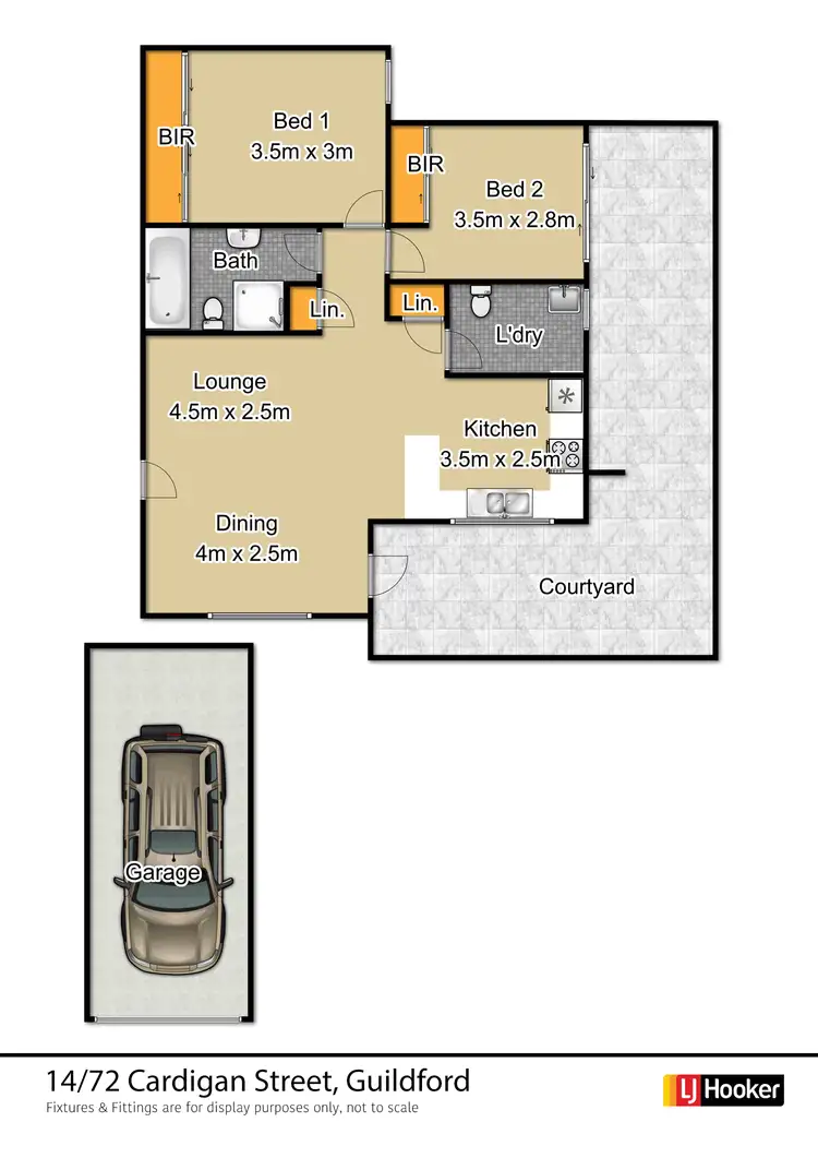 Floorplan of Homely apartment listing, Unit 14/72-78 Cardigan Street, Guildford NSW 2161