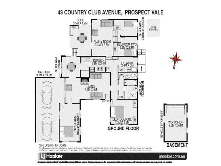 Floorplan of Homely house listing, 43 Country Club Avenue, Prospect Vale TAS 7250