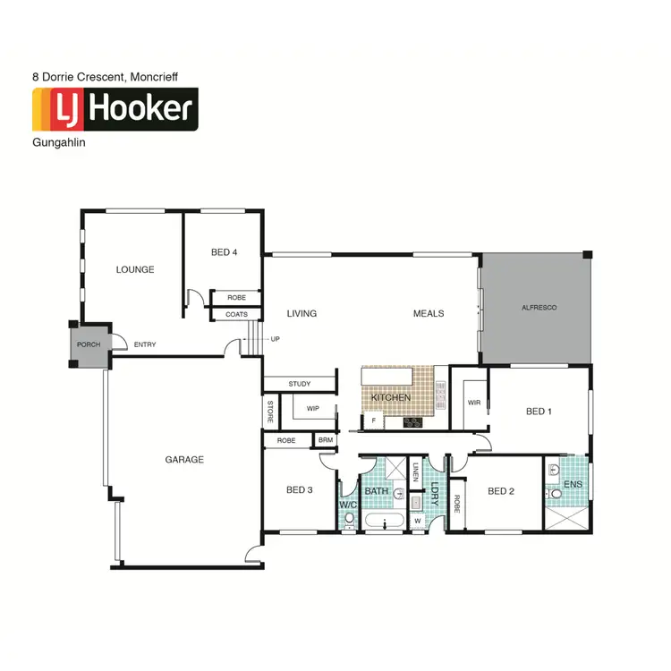 Floorplan of Homely house listing, 8 Dorrie Crescent, Moncrieff ACT 2914