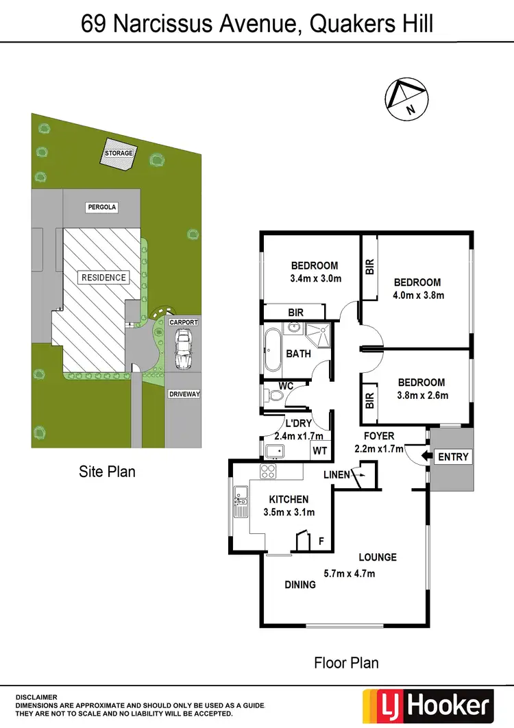 Floorplan of Homely house listing, 69 Narcicssus Avenue, Quakers Hill NSW 2763