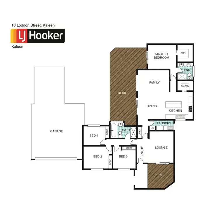 Floorplan of Homely house listing, 10 Loddon Street, Kaleen ACT 2617
