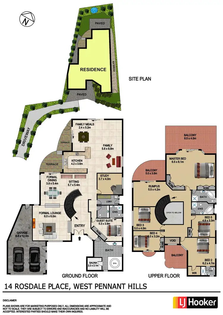 Floorplan of Homely house listing, 14 Rosedale Place, West Pennant Hills NSW 2125