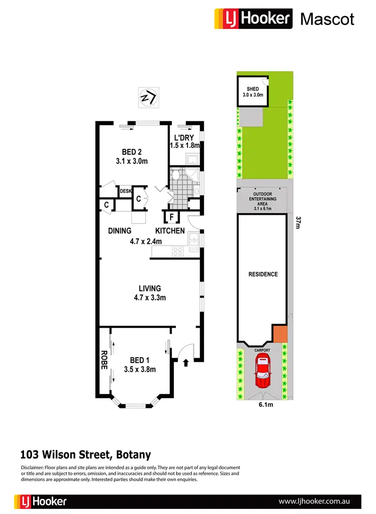 Floorplan of Homely house listing, 103 Wilson Street, Botany NSW 2019