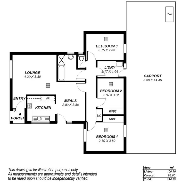 Floorplan of Homely house listing, 22 Bentine Street, Para Vista SA 5093