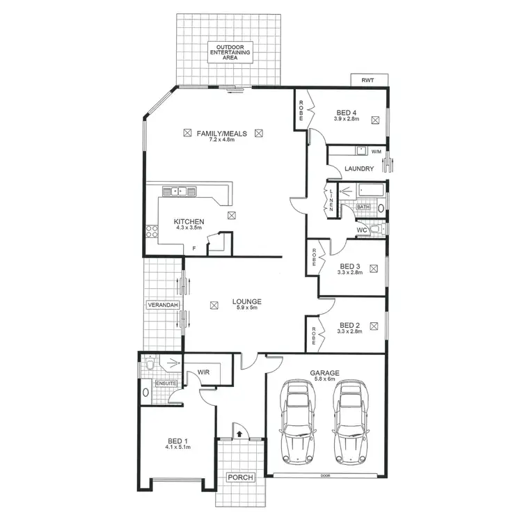 Floorplan of Homely house listing, 114 Pridham Boulevard, Aldinga Beach SA 5173