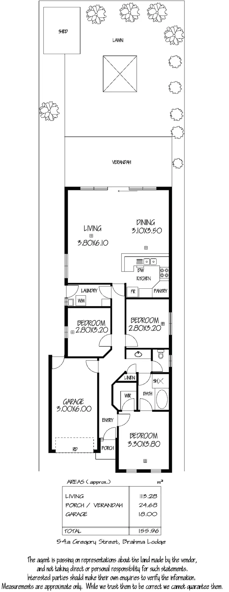 Floorplan of Homely house listing, 54 A Gregory Street, Brahma Lodge SA 5109
