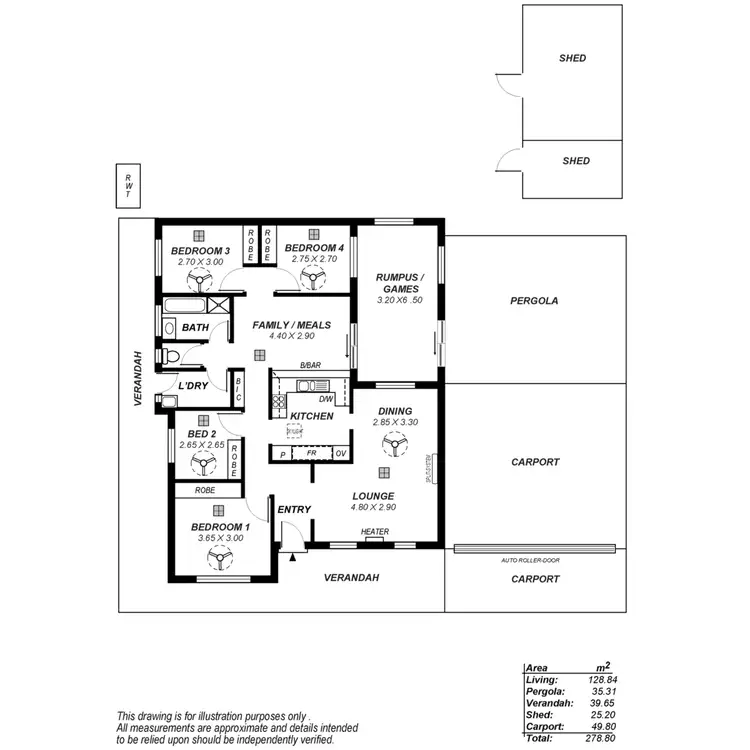 Floorplan of Homely house listing, 24 Bogota Crescent, Paralowie SA 5108