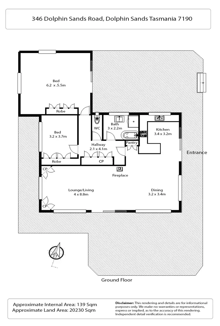 Floorplan of Homely house listing, 346 Dolphin Sands Road, Dolphin Sands TAS 7190