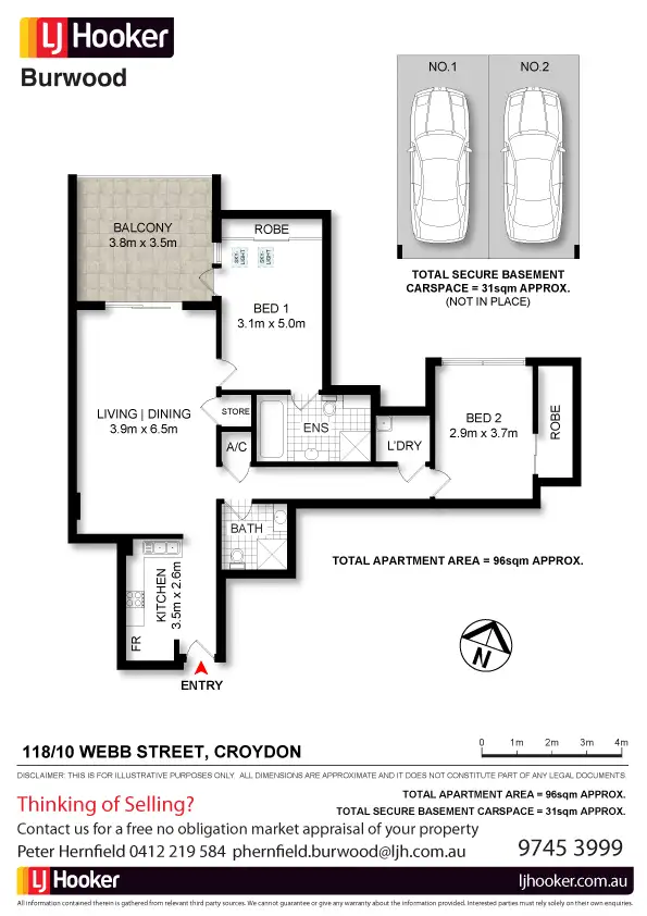 Floorplan of Homely unit listing, 118/10 Webb Street, Croydon NSW 2132