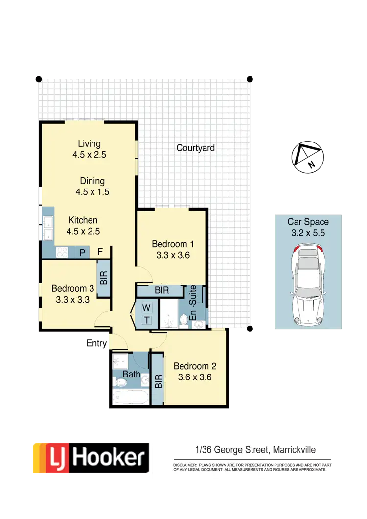 Floorplan of Homely apartment listing, 1/36 George Street, Marrickville NSW 2204