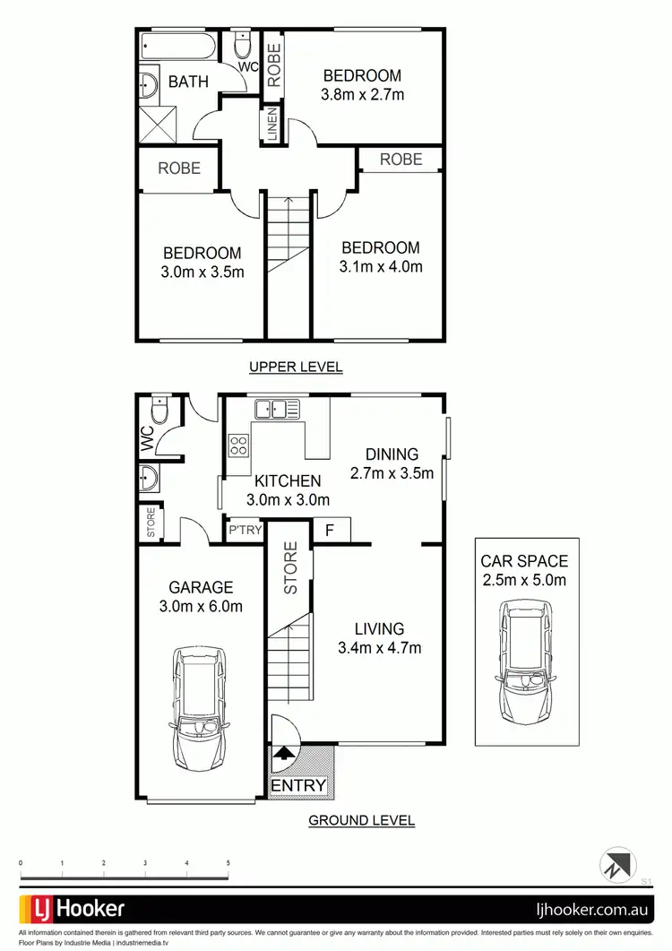 Floorplan of Homely townhouse listing, 4/213 Quakers Road, Quakers Hill NSW 2763