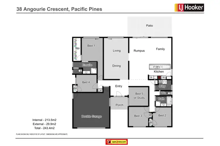 Floorplan of Homely house listing, 38 Angourie Crescent, Pacific Pines QLD 4211