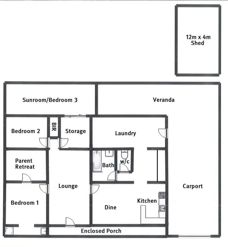 Floorplan of Homely house listing, 2 Parkers Court, Willaston SA 5118