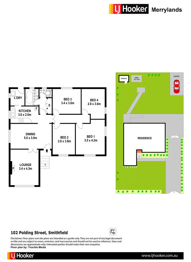 Floorplan of Homely house listing, 102 Polding Street, Smithfield NSW 2164