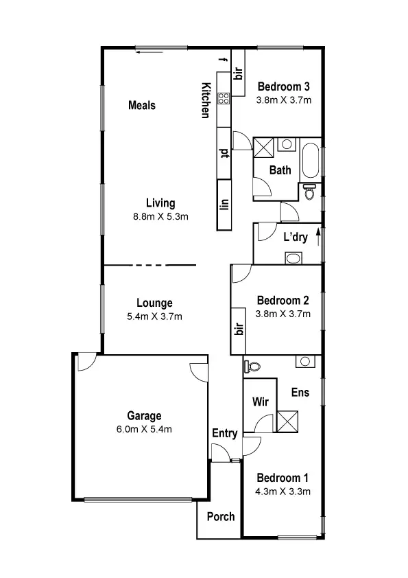 Floorplan of Homely house listing, 11 Burrell Way, Mernda VIC 3754