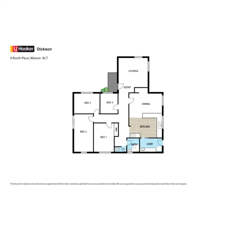 Floorplan of Homely house listing, 9 Rooth Place, Watson ACT 2602