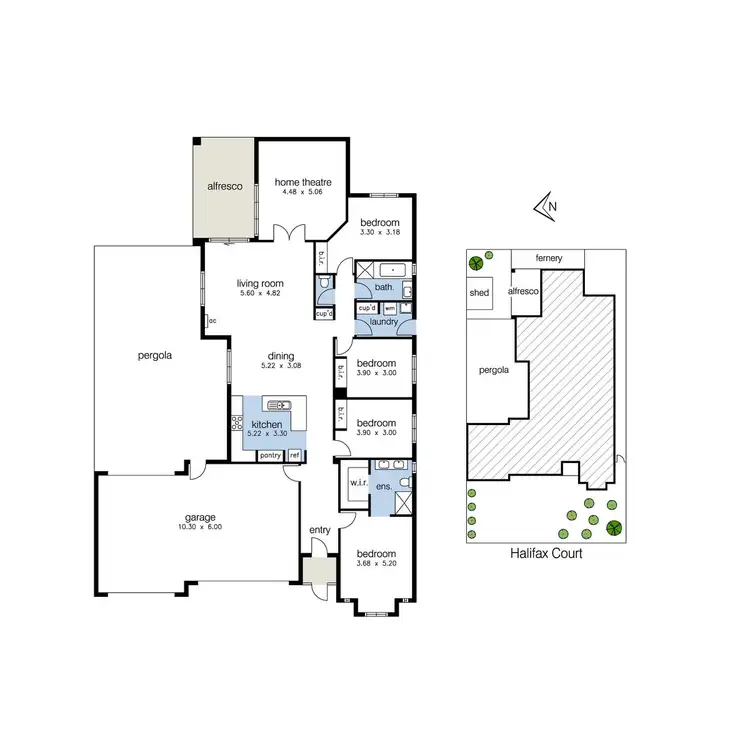 Floorplan of Homely house listing, 2 Halifax Court, Point Cook VIC 3030