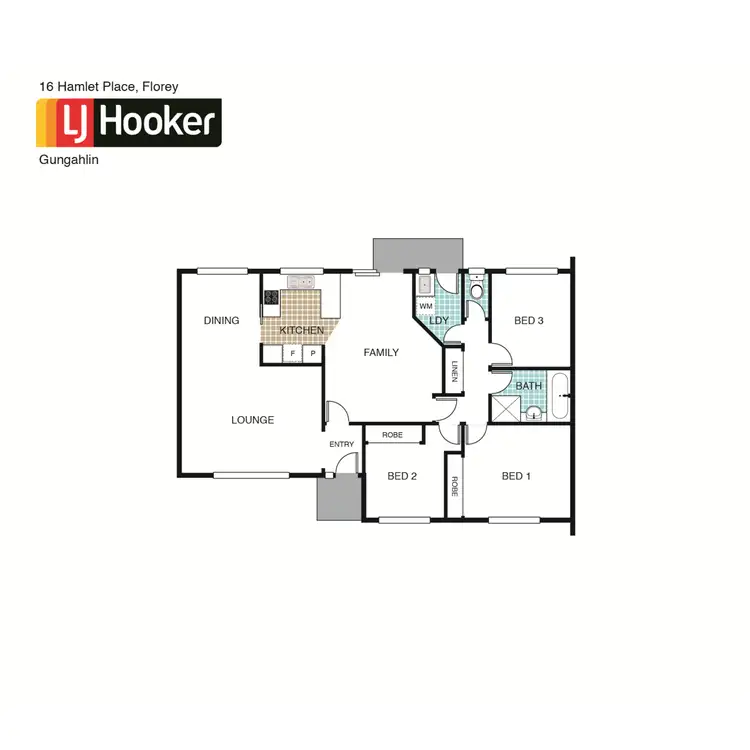 Floorplan of Homely house listing, 16 Hamlet Place, Florey ACT 2615