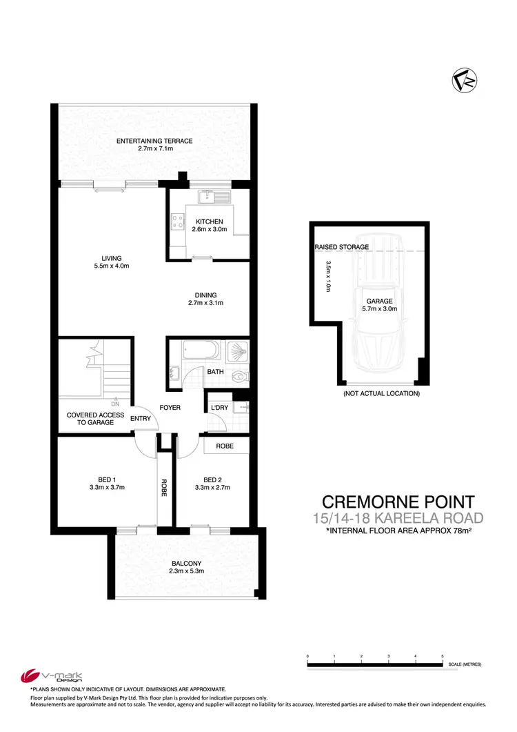 Floorplan of Homely apartment listing, 15/14-18 Kareela Road, Cremorne Point NSW 2090