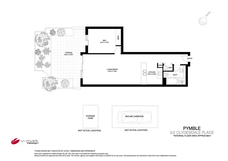 Floorplan of Homely unit listing, 3/2 Clydesdale Place, Pymble NSW 2073