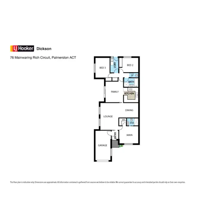 Floorplan of Homely house listing, 76 Mainwaring Rich Circuit, Palmerston ACT 2913