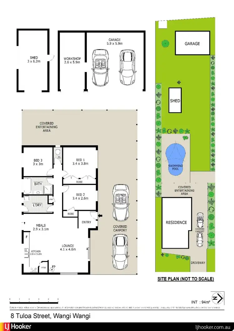 Floorplan of Homely house listing, 8 Tuloa Street, Wangi Wangi NSW 2267