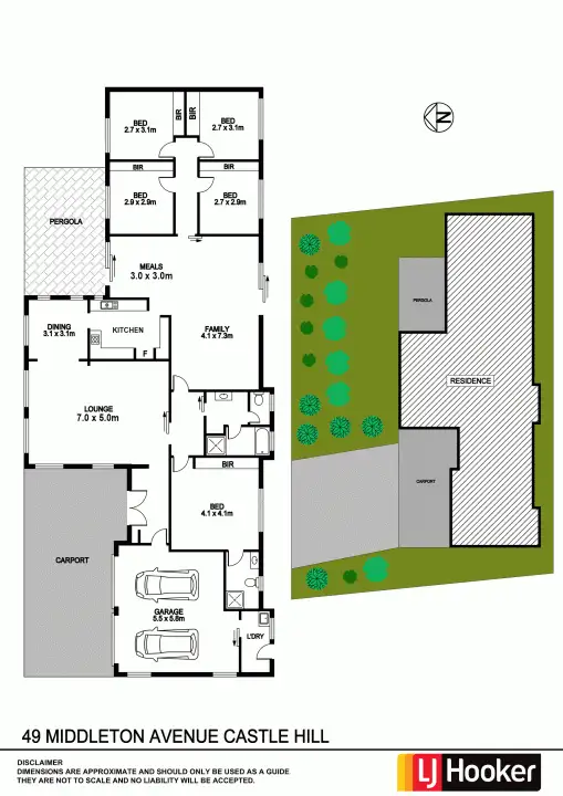 Floorplan of Homely house listing, 49 Middleton Avenue, Castle Hill NSW 2154