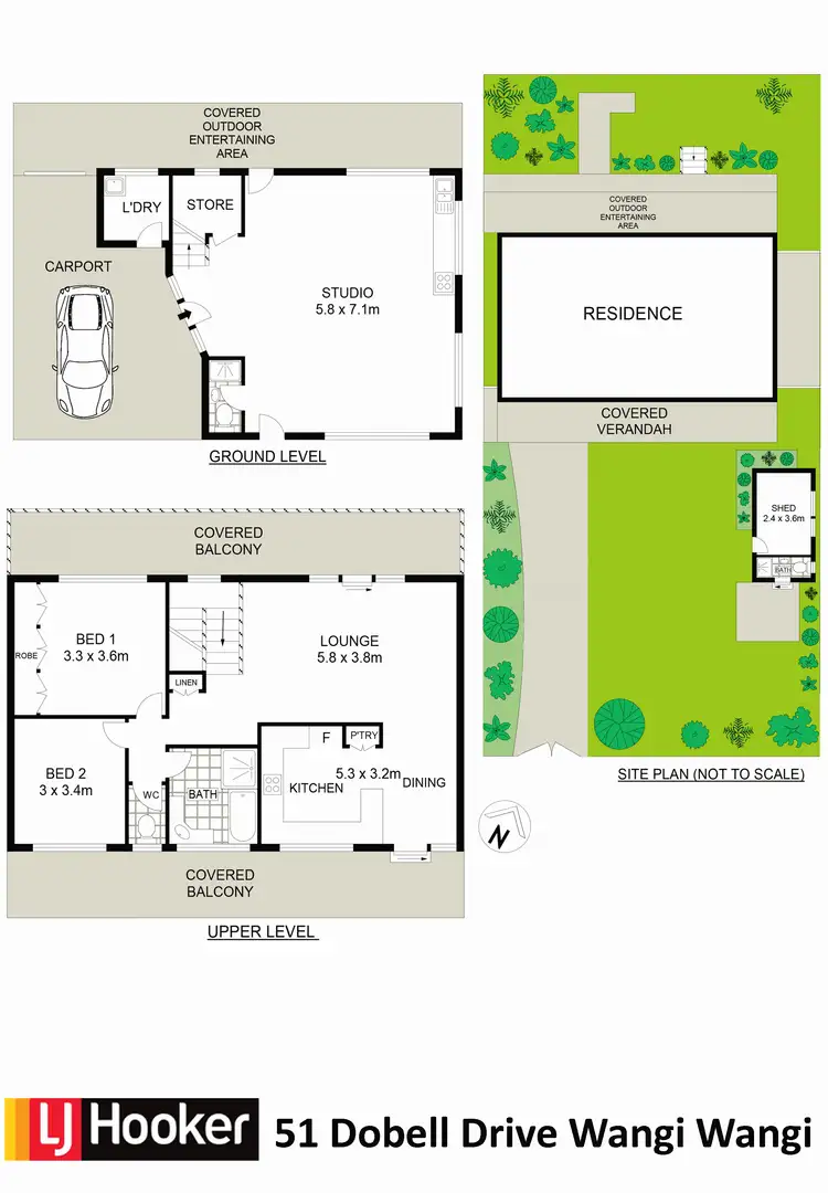 Floorplan of Homely house listing, 51 Dobell Drive, Wangi Wangi NSW 2267