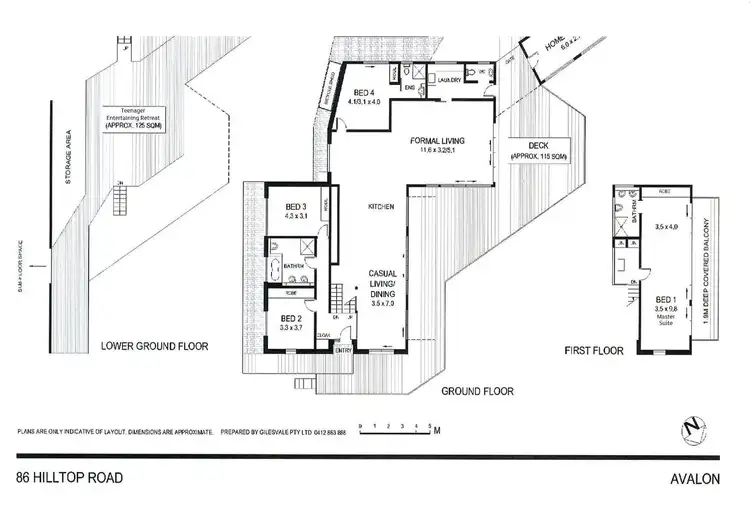 Floorplan of Homely house listing, 86 Hilltop Road, Avalon Beach NSW 2107