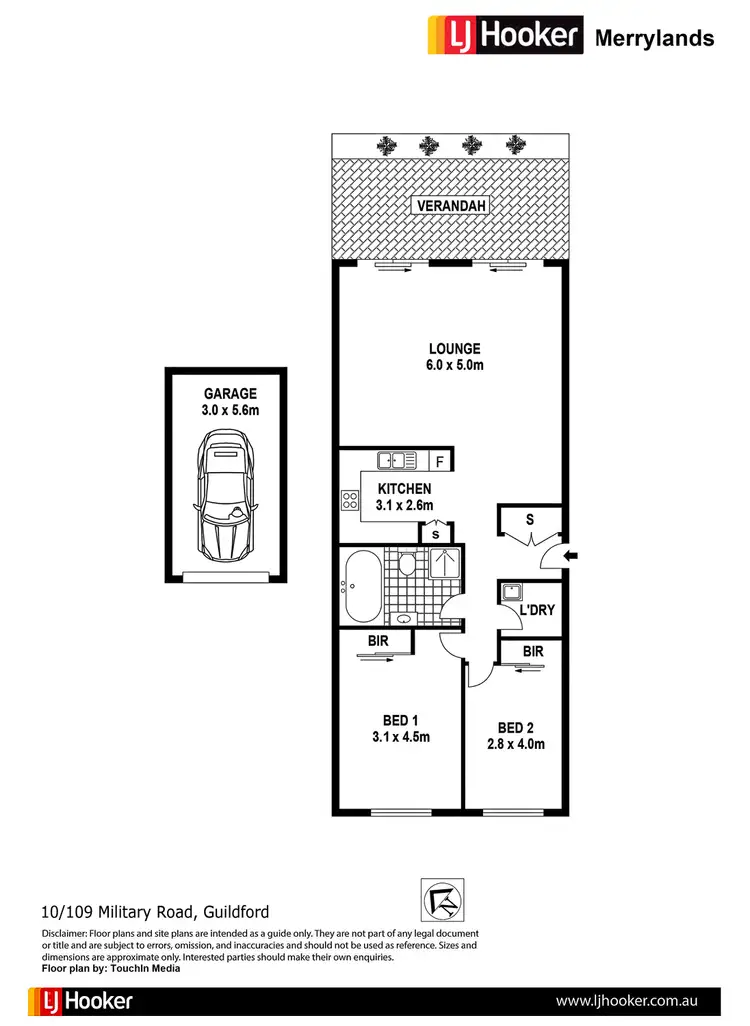 Floorplan of Homely unit listing, 10/109 Military Rd, Guildford NSW 2161